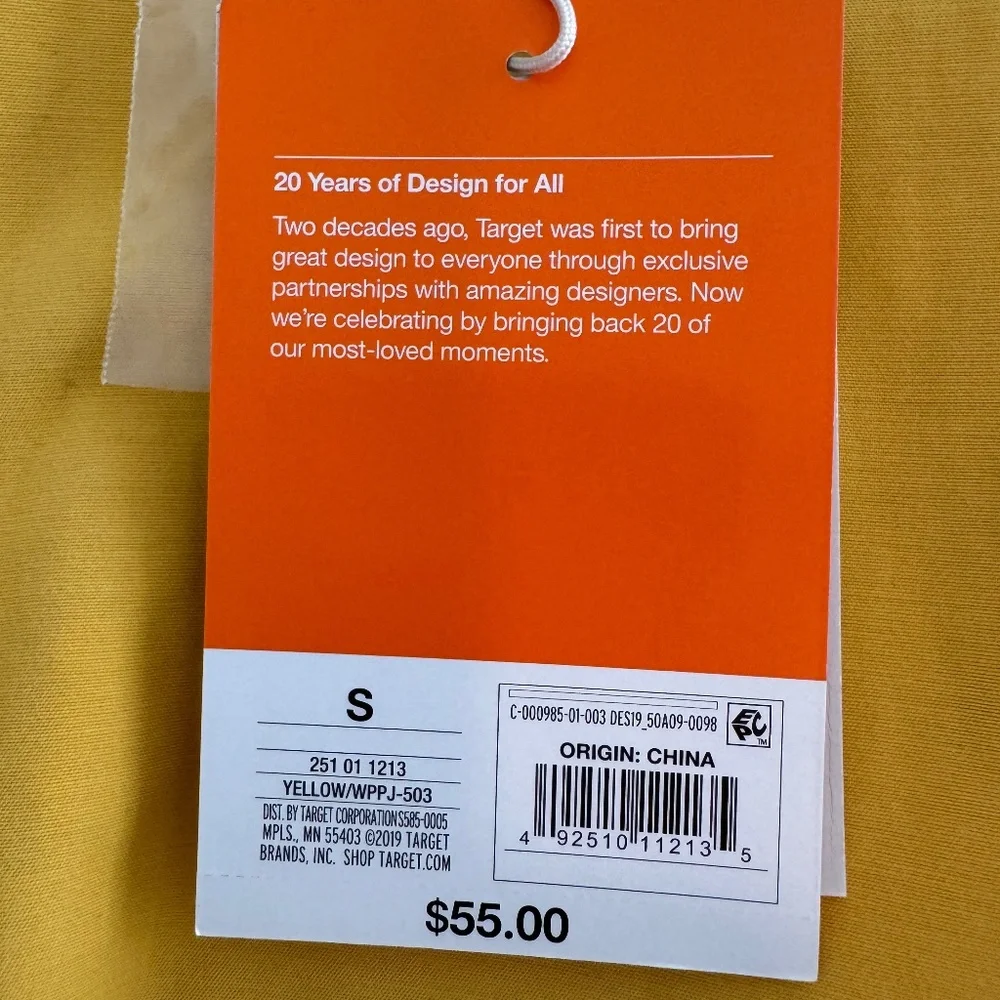 Isaac Mizrahi for Target 20 Years of Design for All, yellow coat, size s… - Picture 8 of 12